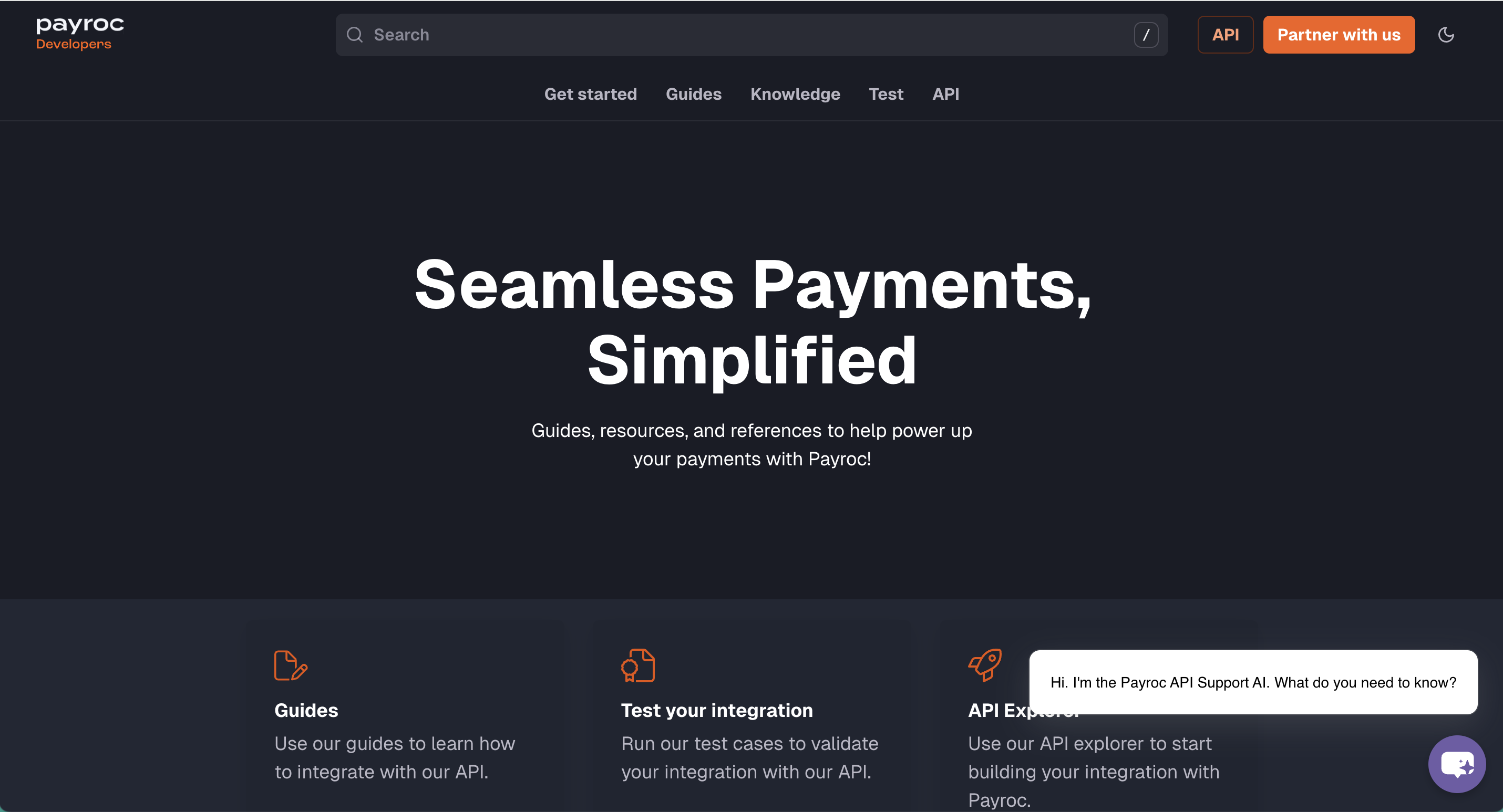 Payroc developer documentation portal